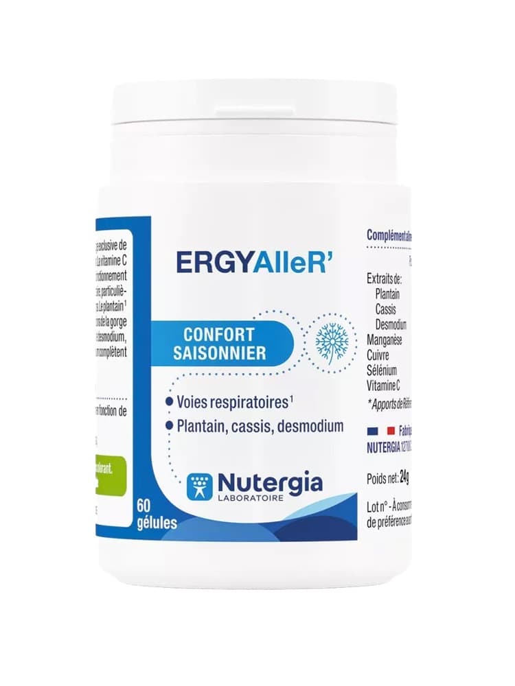 Nutergia ERGYAlleR' Confort Saisonnier Voies Respiratoires 60 Gélules