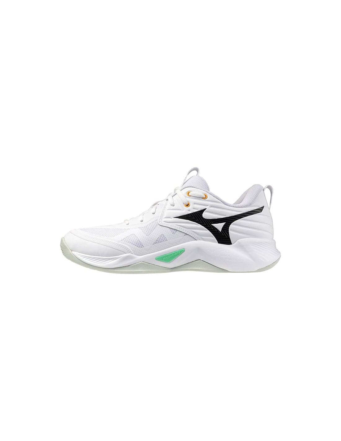 Chaussures de Volley-ball Mizuno Wave Momentum Pro Blanc/Noir/Émeraude Gelée