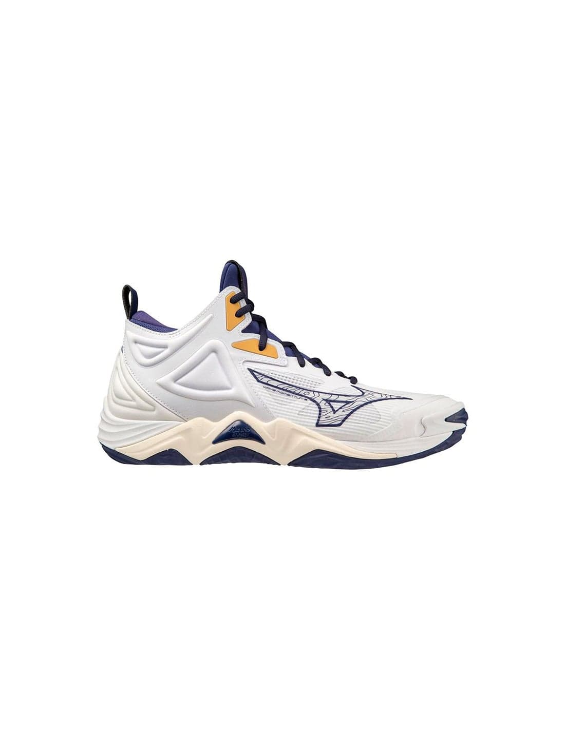 Chaussures de Volleyball Mizuno Wave Momentum 3 Mid Blanc