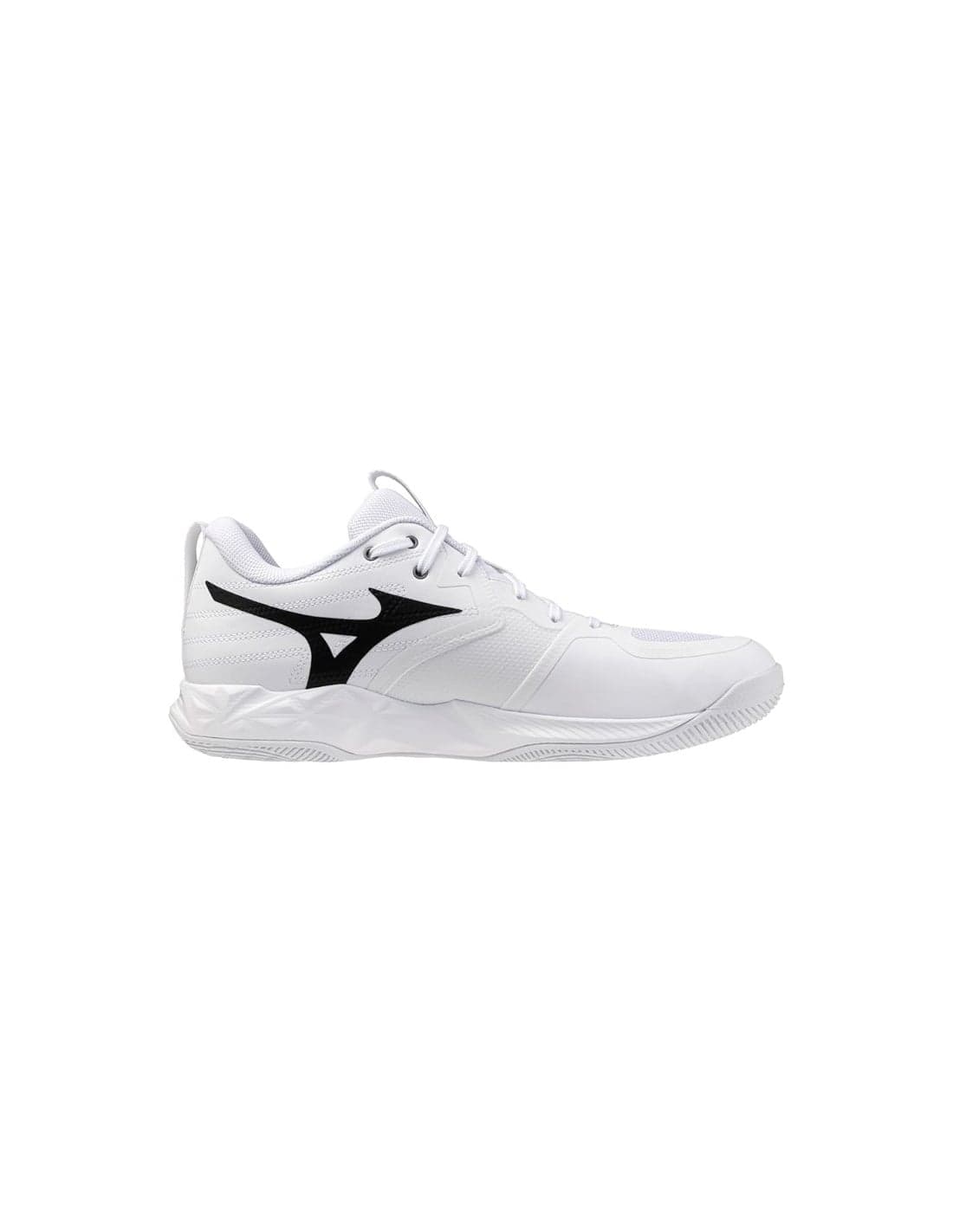 Chaussures de volleyball Unisexe Mizuno Wave Momentum Pro blanches/noires