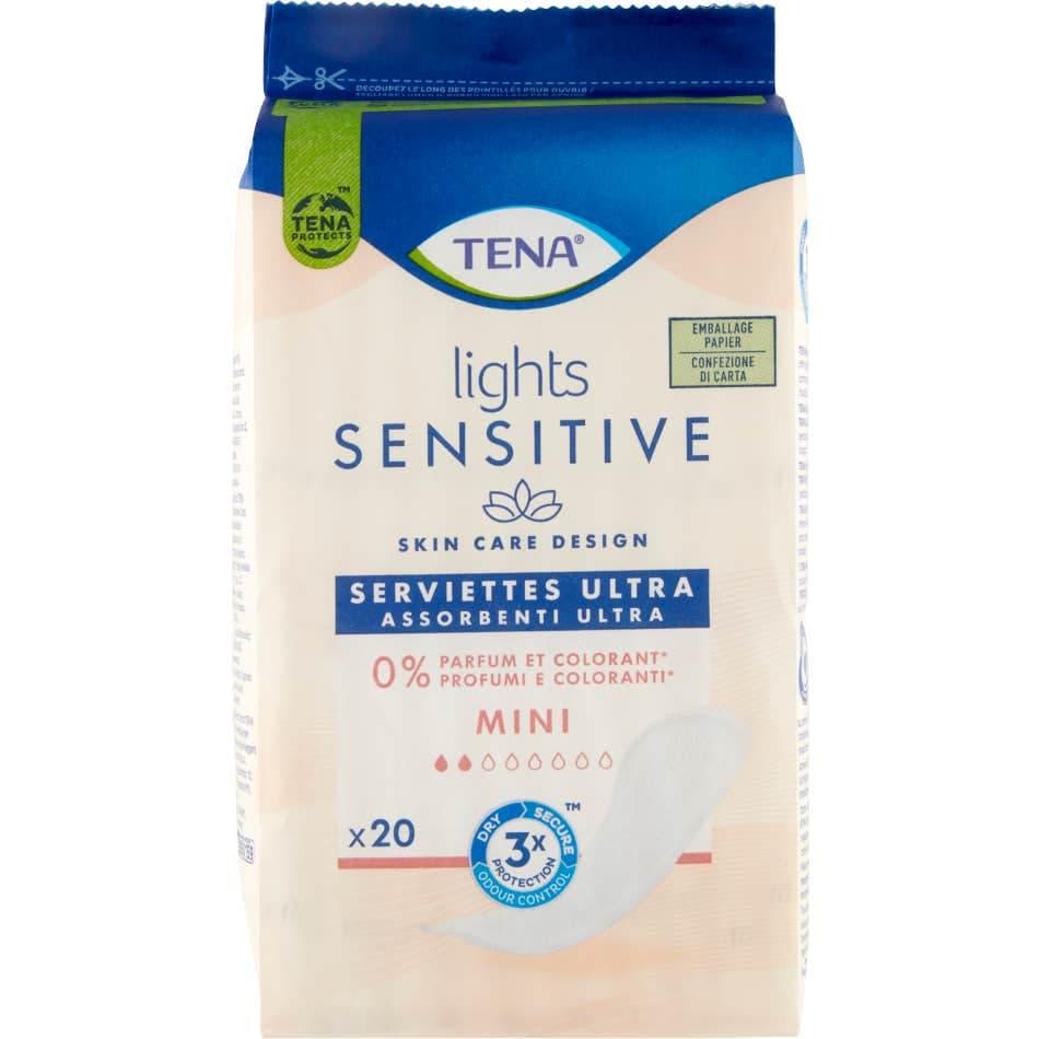 Tena Lights Sensitive Mini 20uts