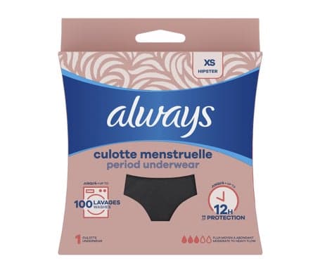 Always Culotte Menstruelle Lavable Taille XS 36-38 1 Unité